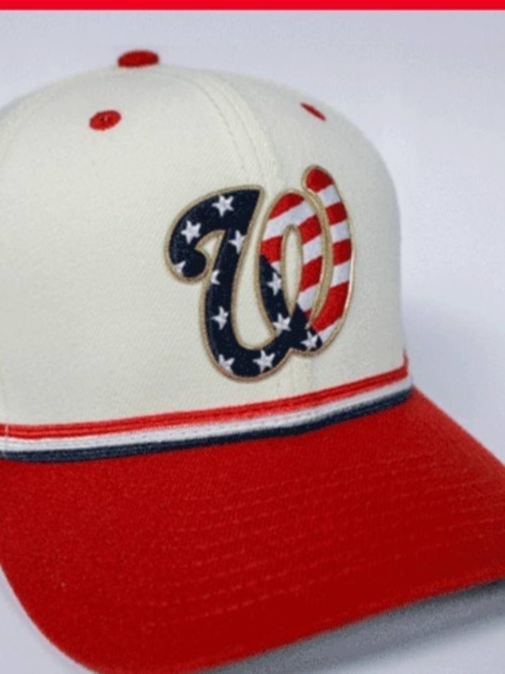 Men's Washington Nationals Baseball Cap with Patriotic 250